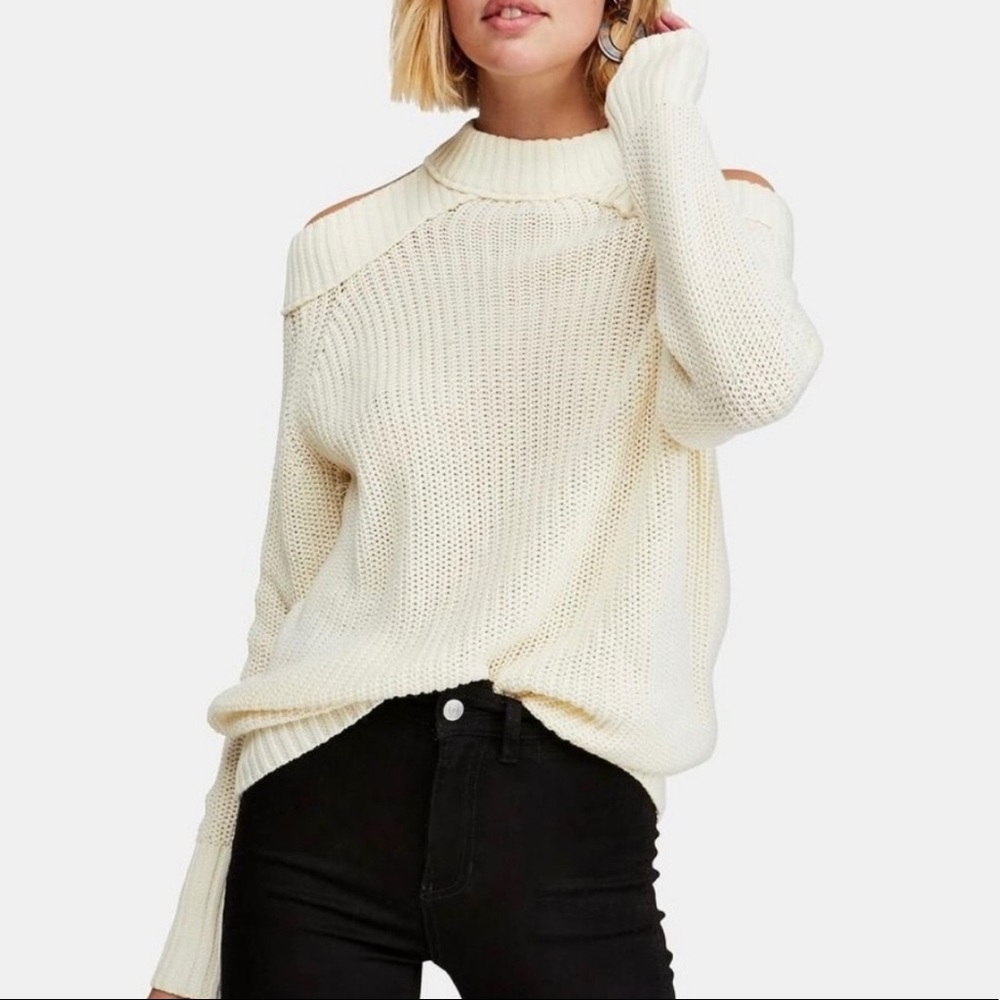 NWOT FREE PEOPLE Half Moon Bay Sweater - Picture 3 of 8